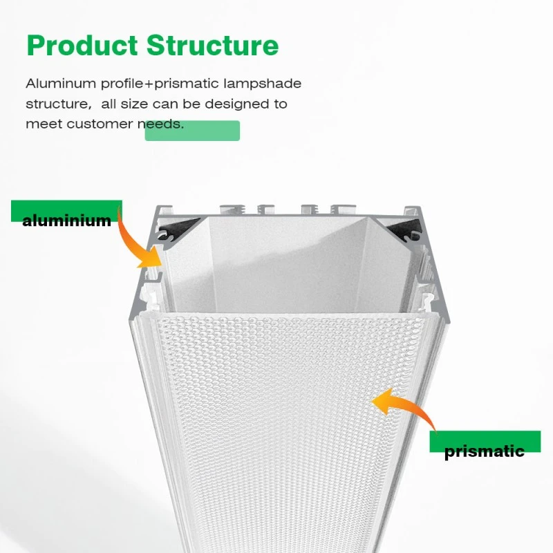 Abajur din extrudare cu model diamant acrilic