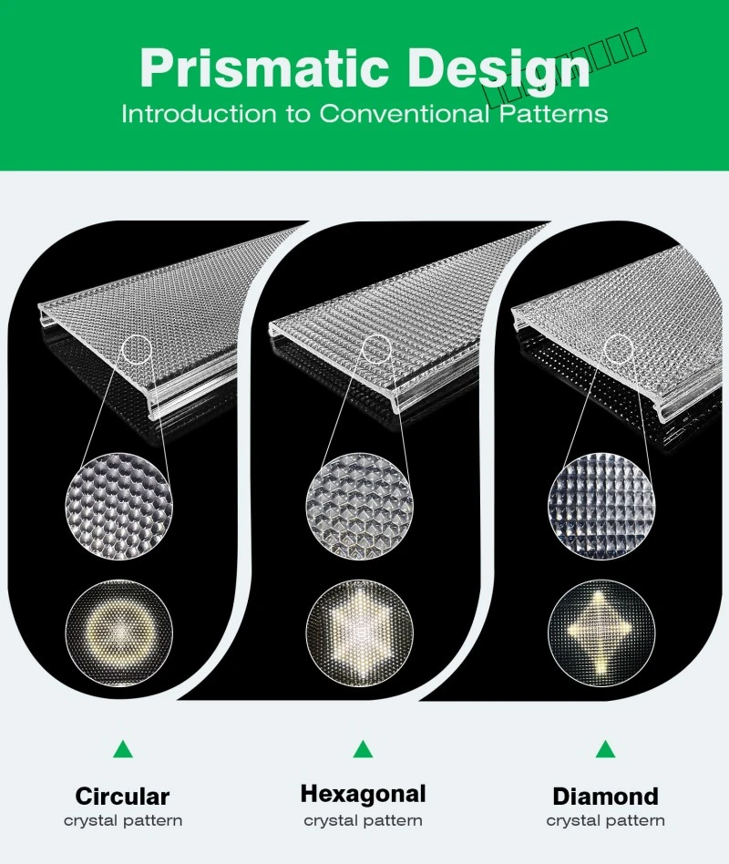Abajur din extrudare cu model diamant acrilic