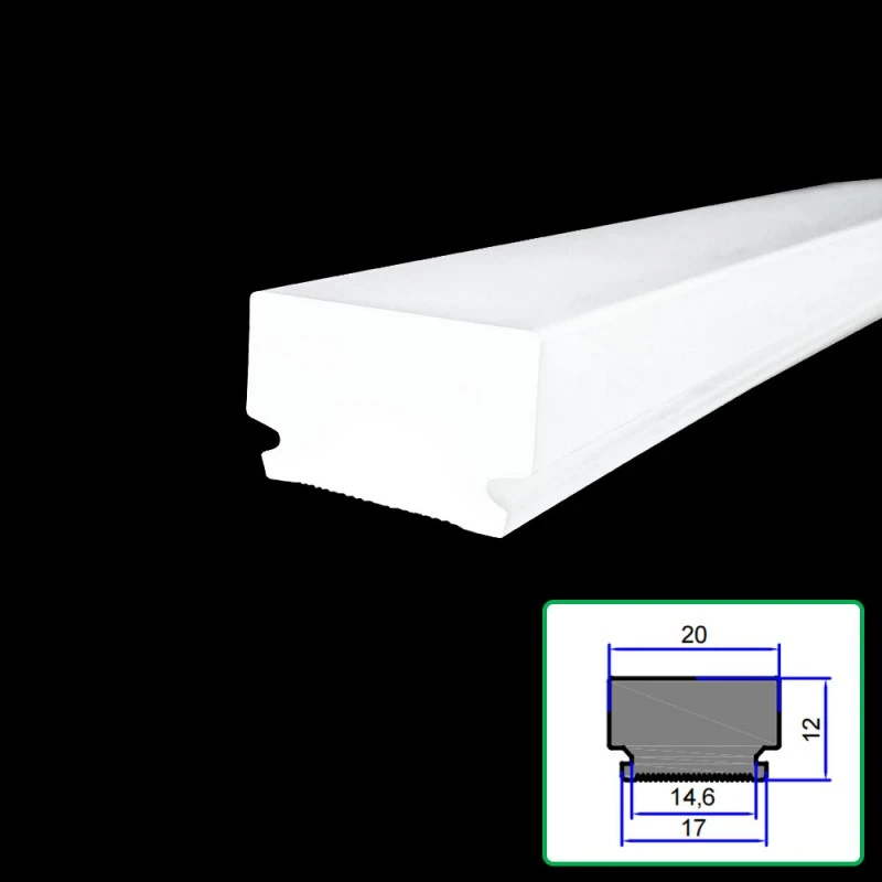 Abajur de extrudare cu difuzor acrilic Abajur de extrudare cu difuzor acrilic
