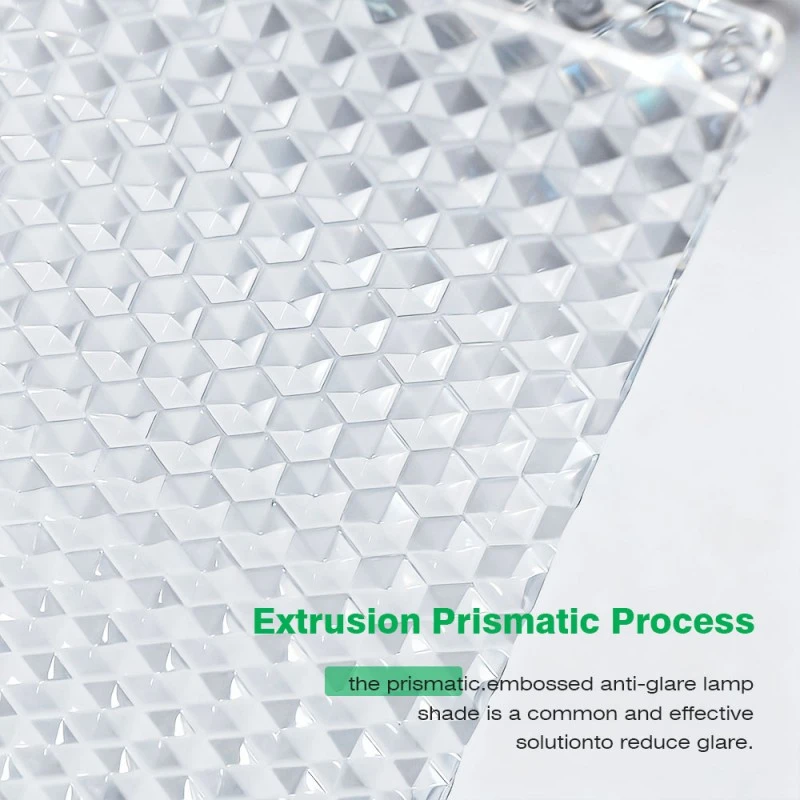 Abajur din extrudare cu relief acrilic