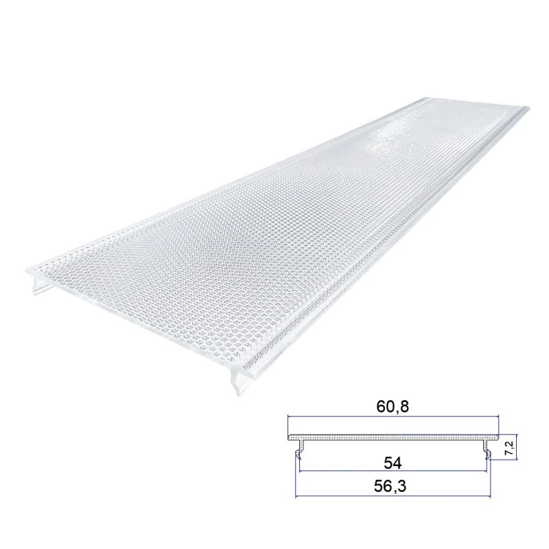 Abajur extrudat cu model diamant din policarbonat Abajur extrudat cu model diamant din policarbonat